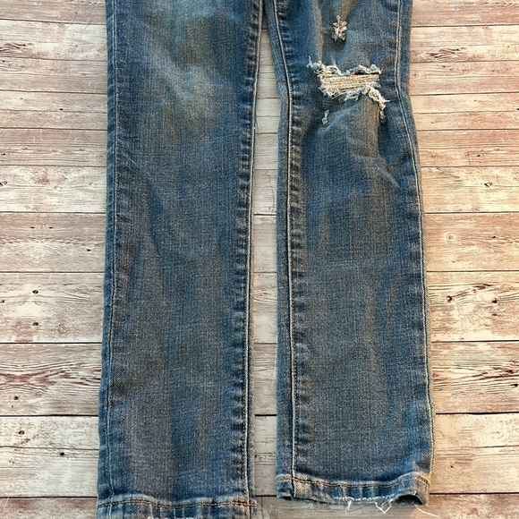 Joes Jeans Medium Wash Distressed High Rise Skinny Ankle Jeans - Picture 3 of 8